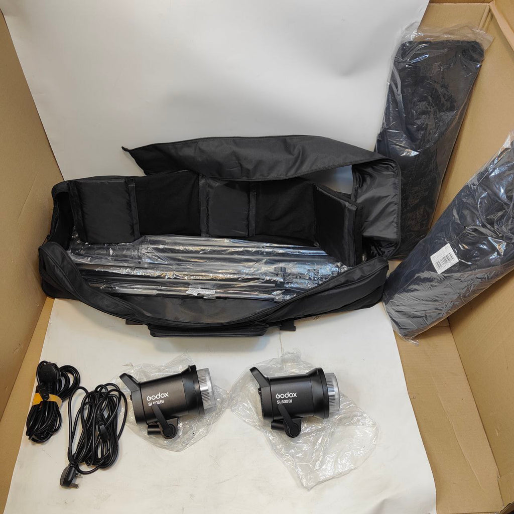 Godox SL60IIBi 75W Bi-Color LED Video Light 2-Light Studio Kit