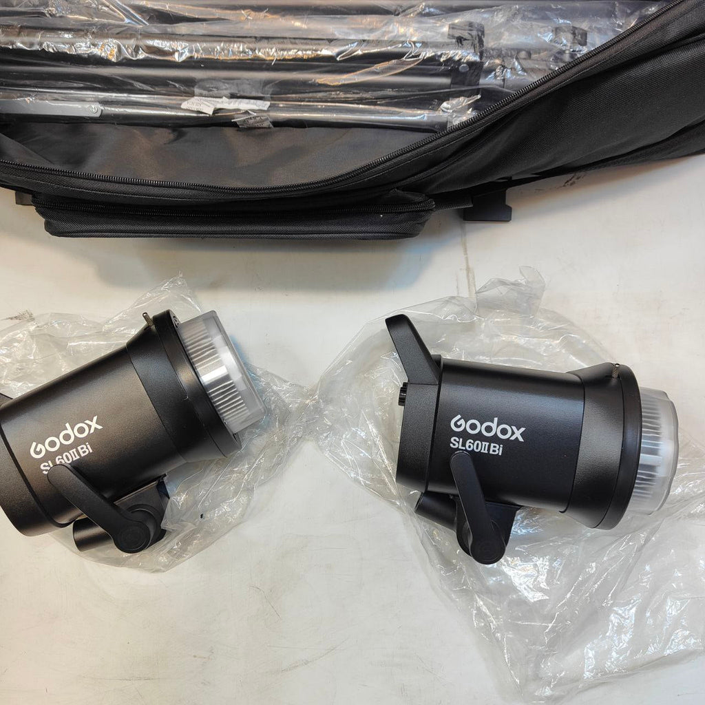 Godox SL60IIBi 75W Bi-Color LED Video Light 2-Light Studio Kit