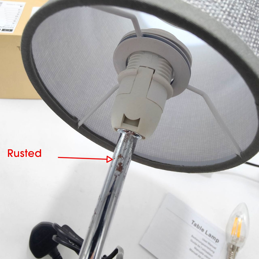 Lightess Touch Bedside Lamps – Set of 2 Grey USB Dimmable Table Lamps