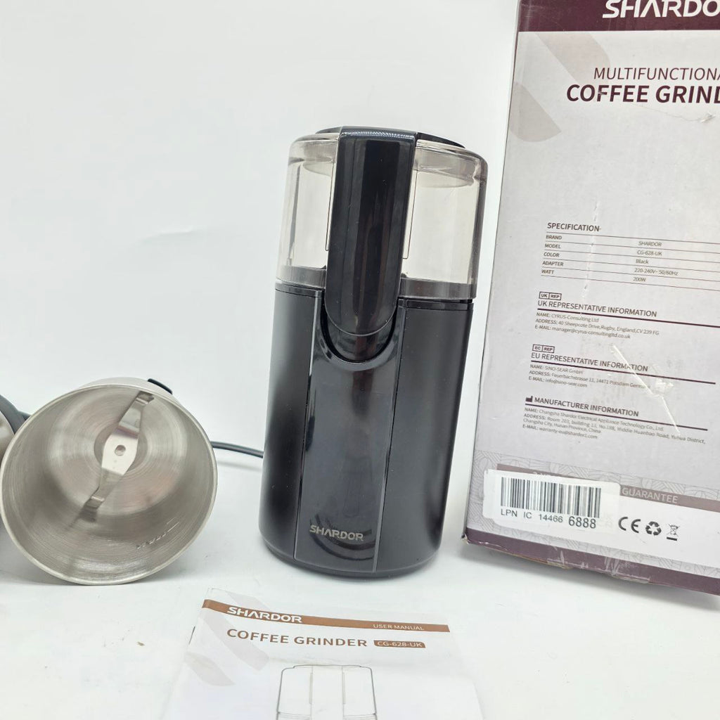 SHARDOR Electric Coffee and Spice Grinder | Wet and Dry 2-Bowl Set