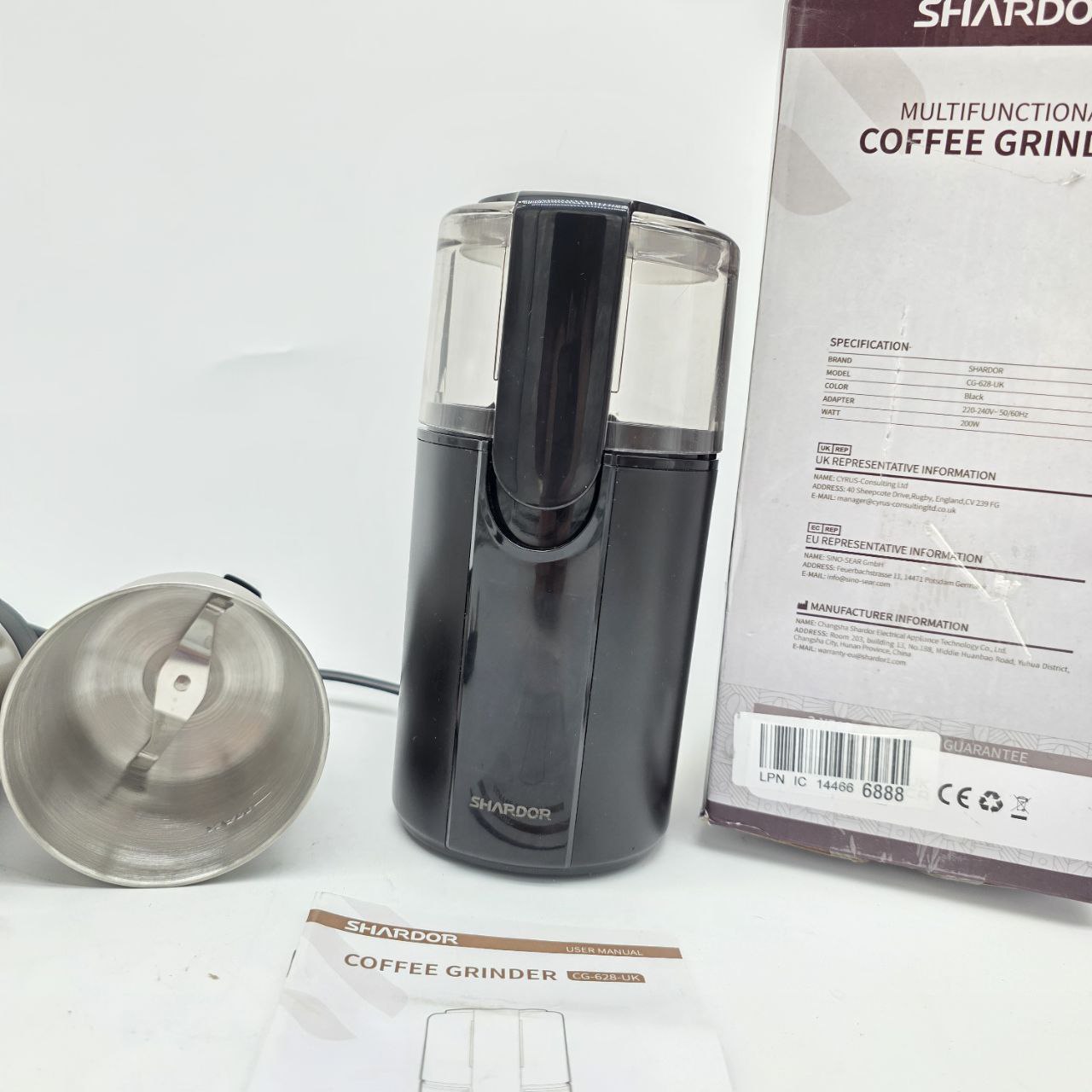 SHARDOR Electric Coffee and Spice Grinder | Wet and Dry 2-Bowl Set