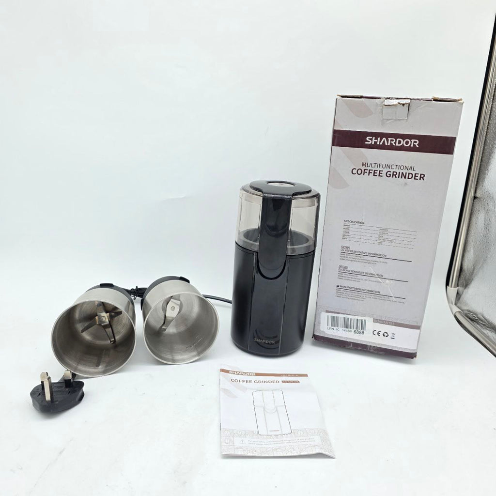 SHARDOR Electric Coffee and Spice Grinder | Wet and Dry 2-Bowl Set