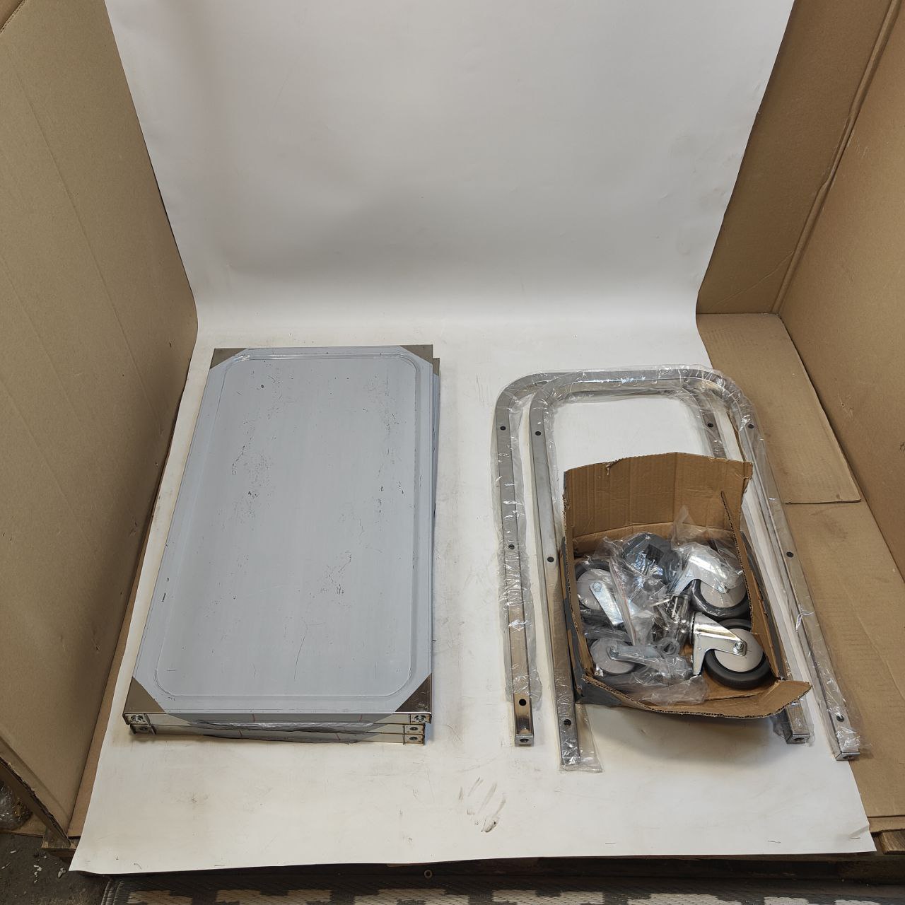 Nisorpa 3 Tier Stainless Steel Catering Trolley with Locking Wheels
