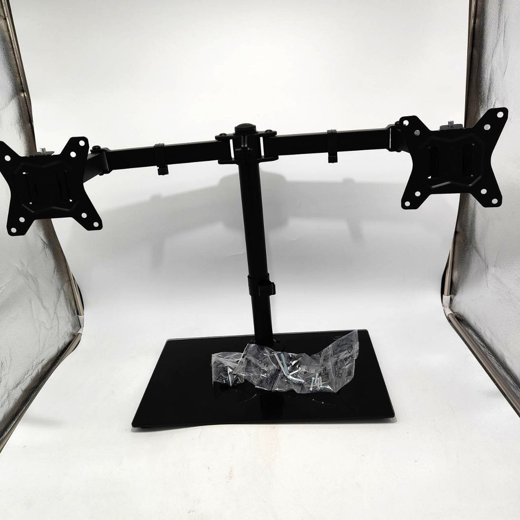 ErGear Dual Monitor Stand – Adjustable Freestanding Mount for 13-32 Inch