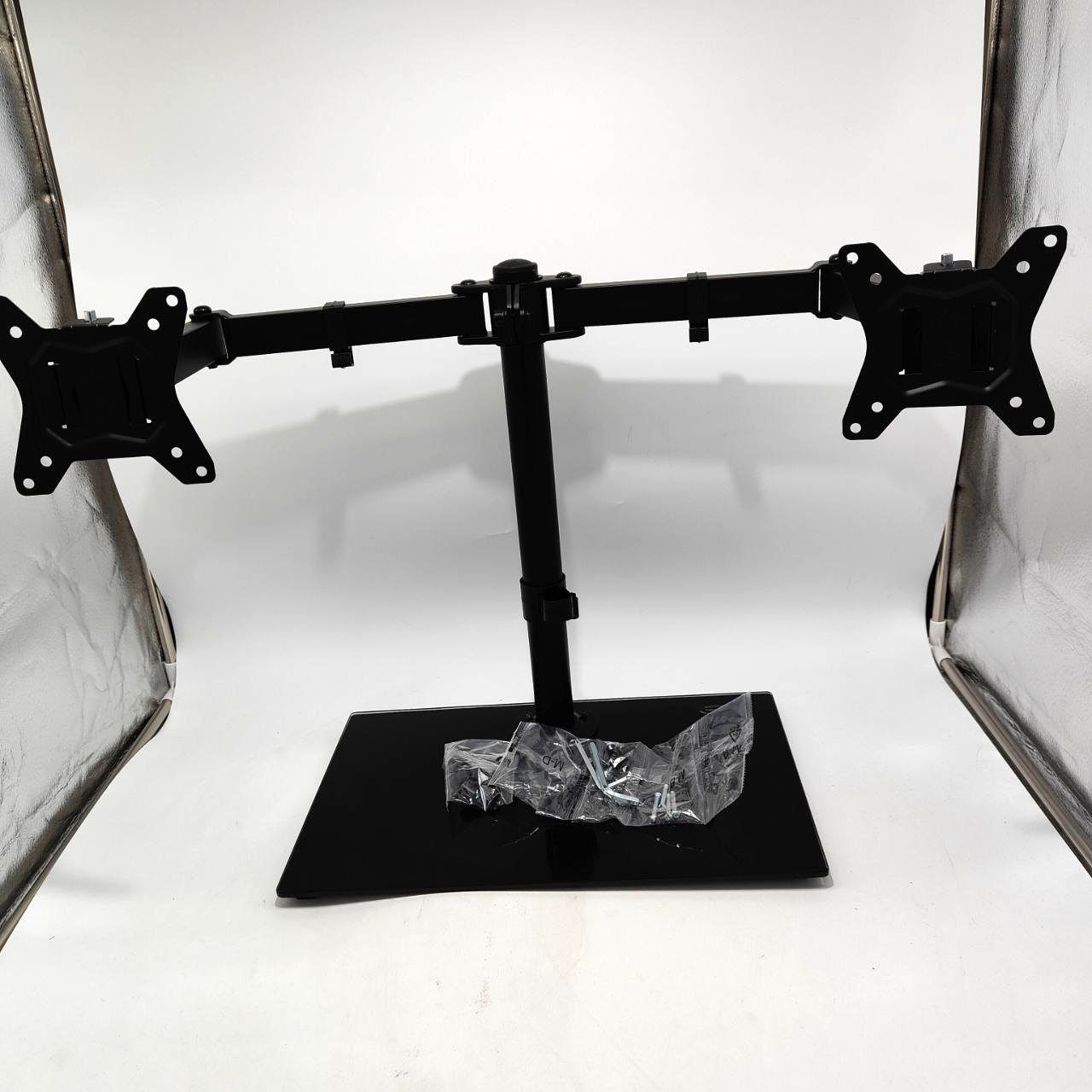 ErGear Dual Monitor Stand – Adjustable Freestanding Mount for 13-32 Inch