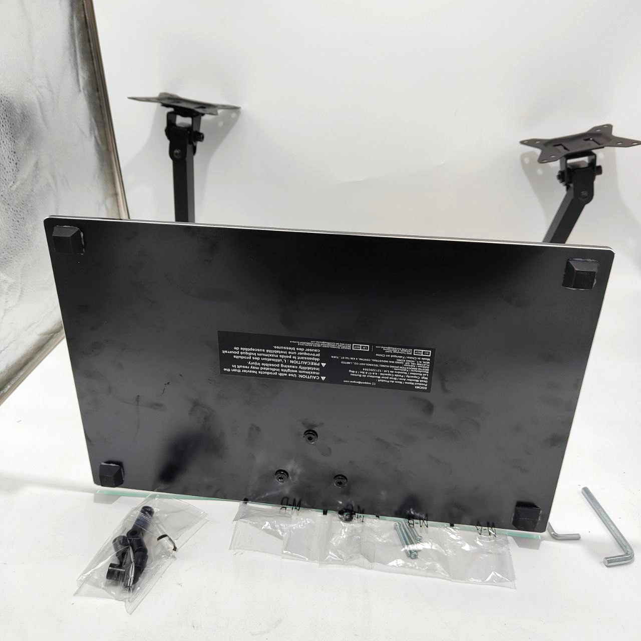 ErGear Dual Monitor Stand – Adjustable Freestanding Mount for 13-32 Inch