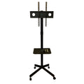 BONTEC Mobile TV Stand on Wheels | 23-60 Inch Height Adjustable Cart
