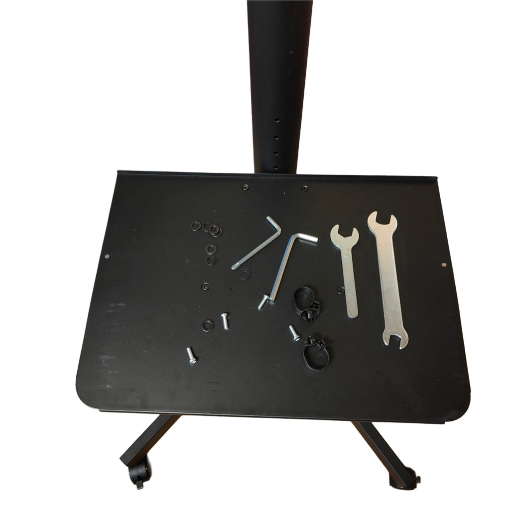 BONTEC Mobile TV Stand on Wheels | 23-60 Inch Height Adjustable Cart