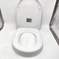 STOREMIC D-Shape Toilet Seat | Soft Close & Quick Release | White PP