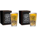Massive Discounts 16oz Pint Beer Glass Set – Vintage 1962 1992 2pcs