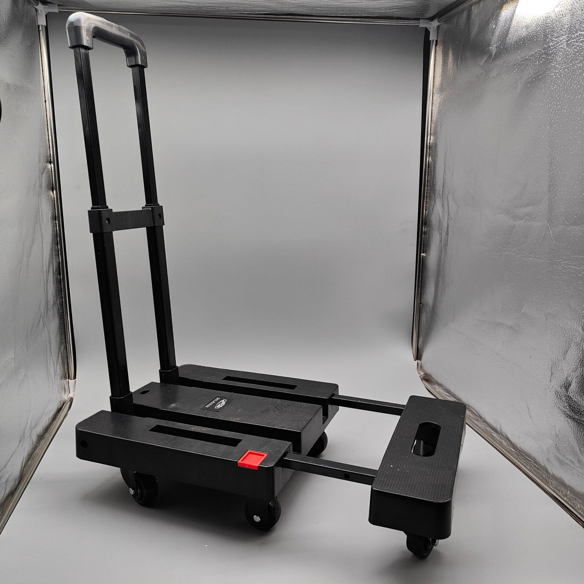 SOLEJAZZ Folding Hand Truck | 500lb Heavy Duty 6-Wheel Portable Dolly