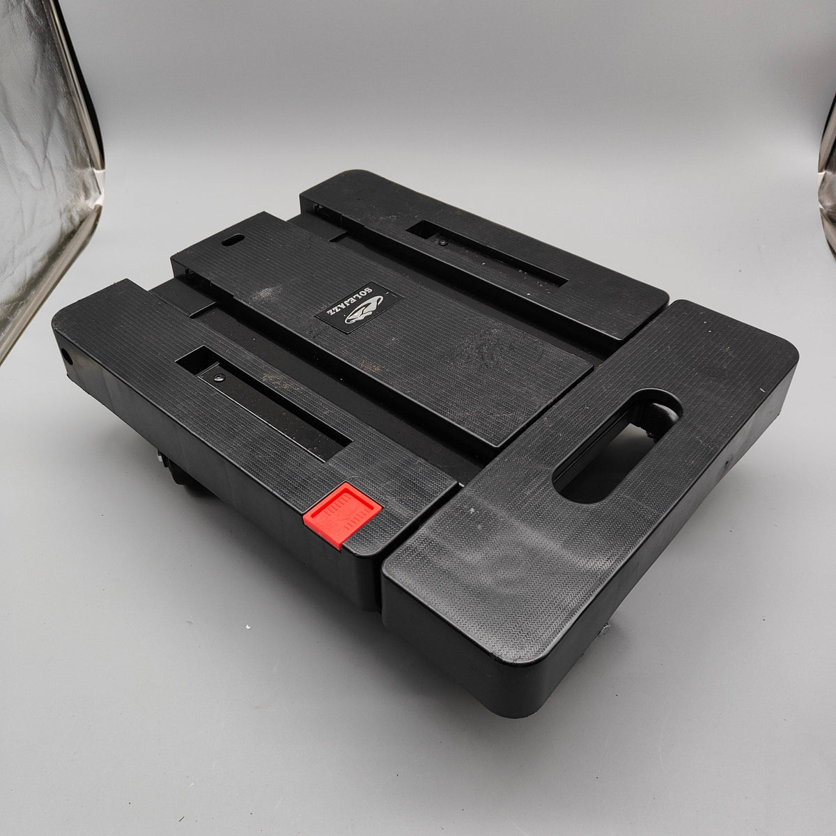 SOLEJAZZ Folding Hand Truck | 500lb Heavy Duty 6-Wheel Portable Dolly