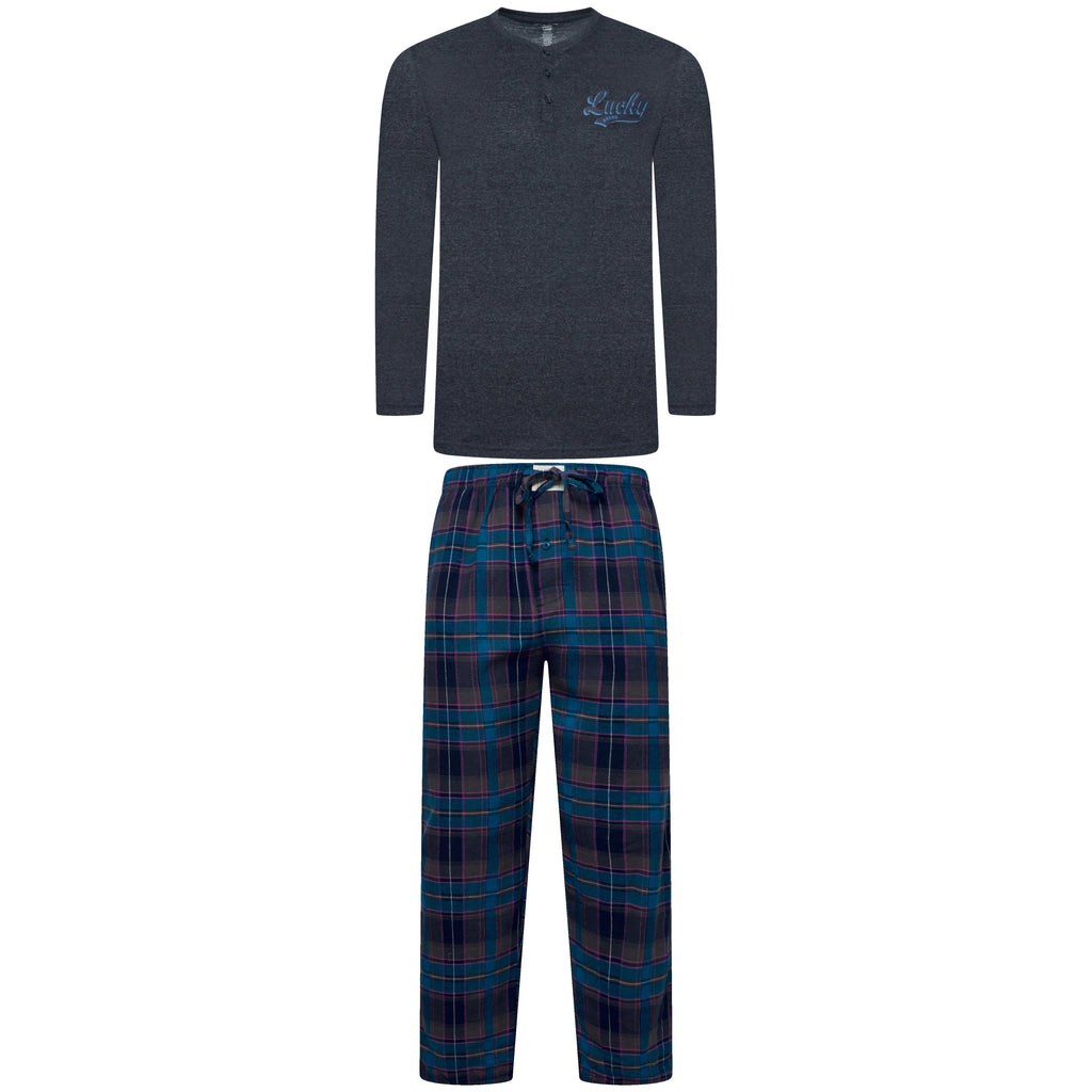 Lucky Brand Henley & Flannel Pant Pyjama Set