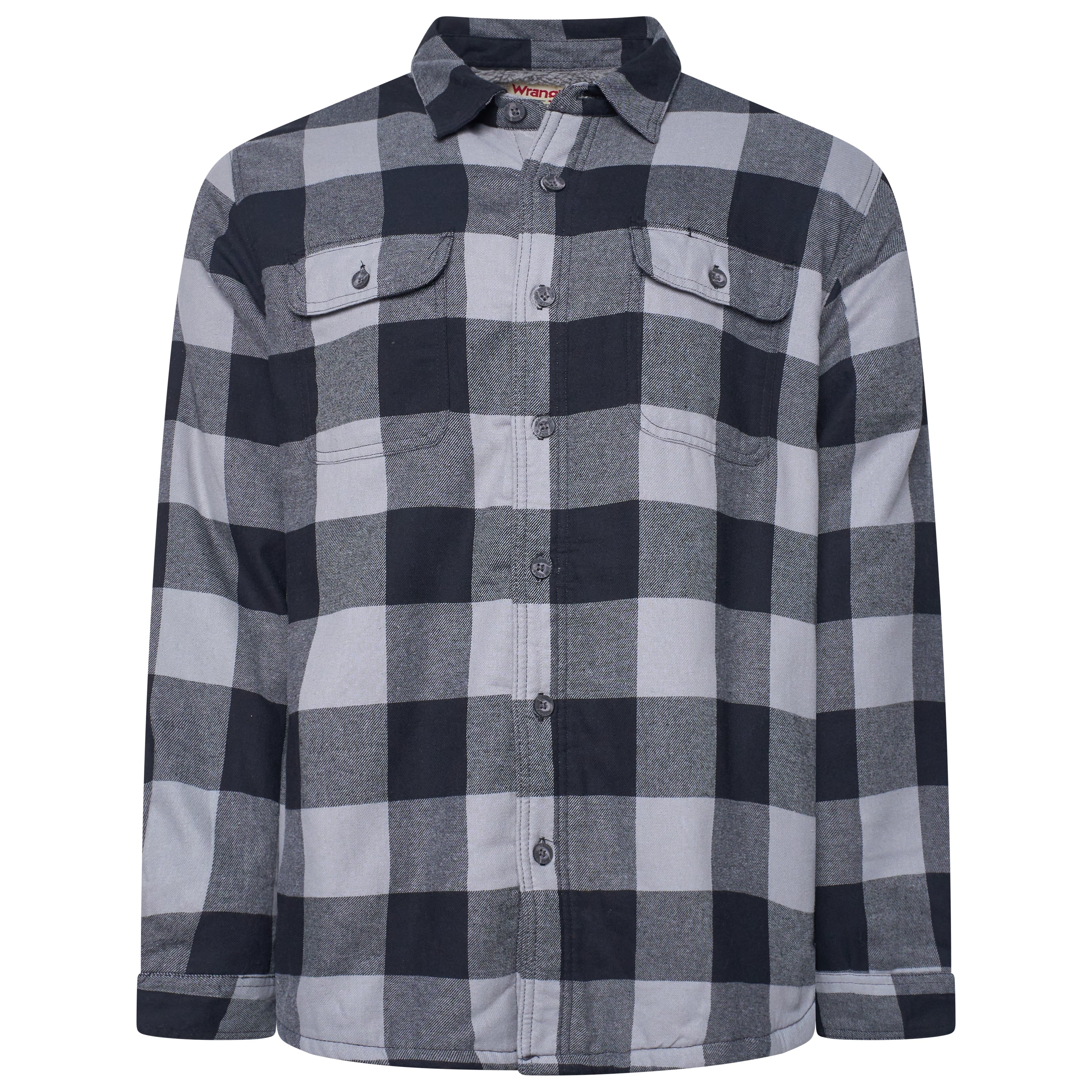 Wrangler Sherpa Lined Plaid Overshirt