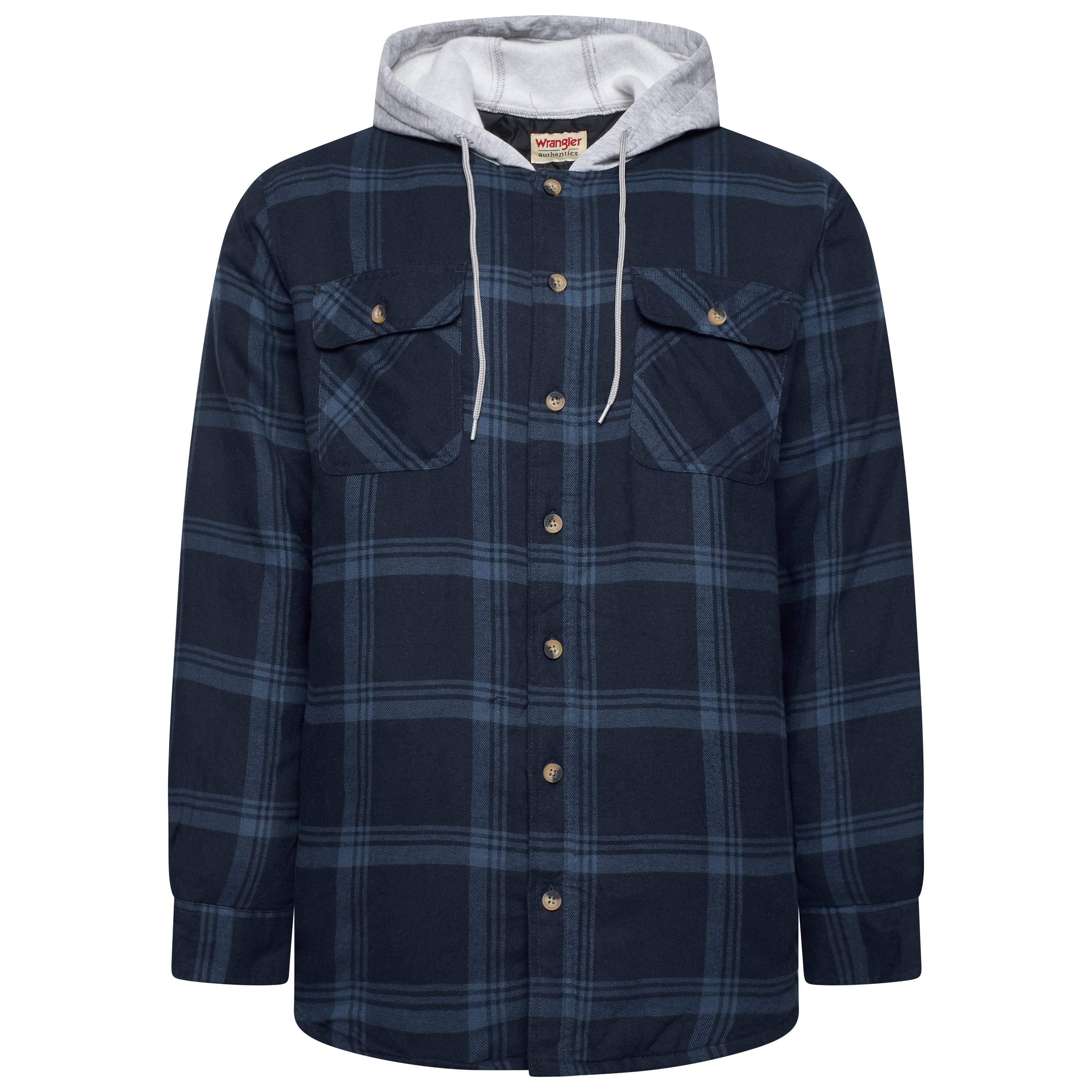 Wrangler Padded Hooded Shirt Jacket