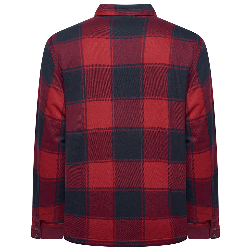 Wrangler Sherpa Lined Flannel Snap Shirt Jacket