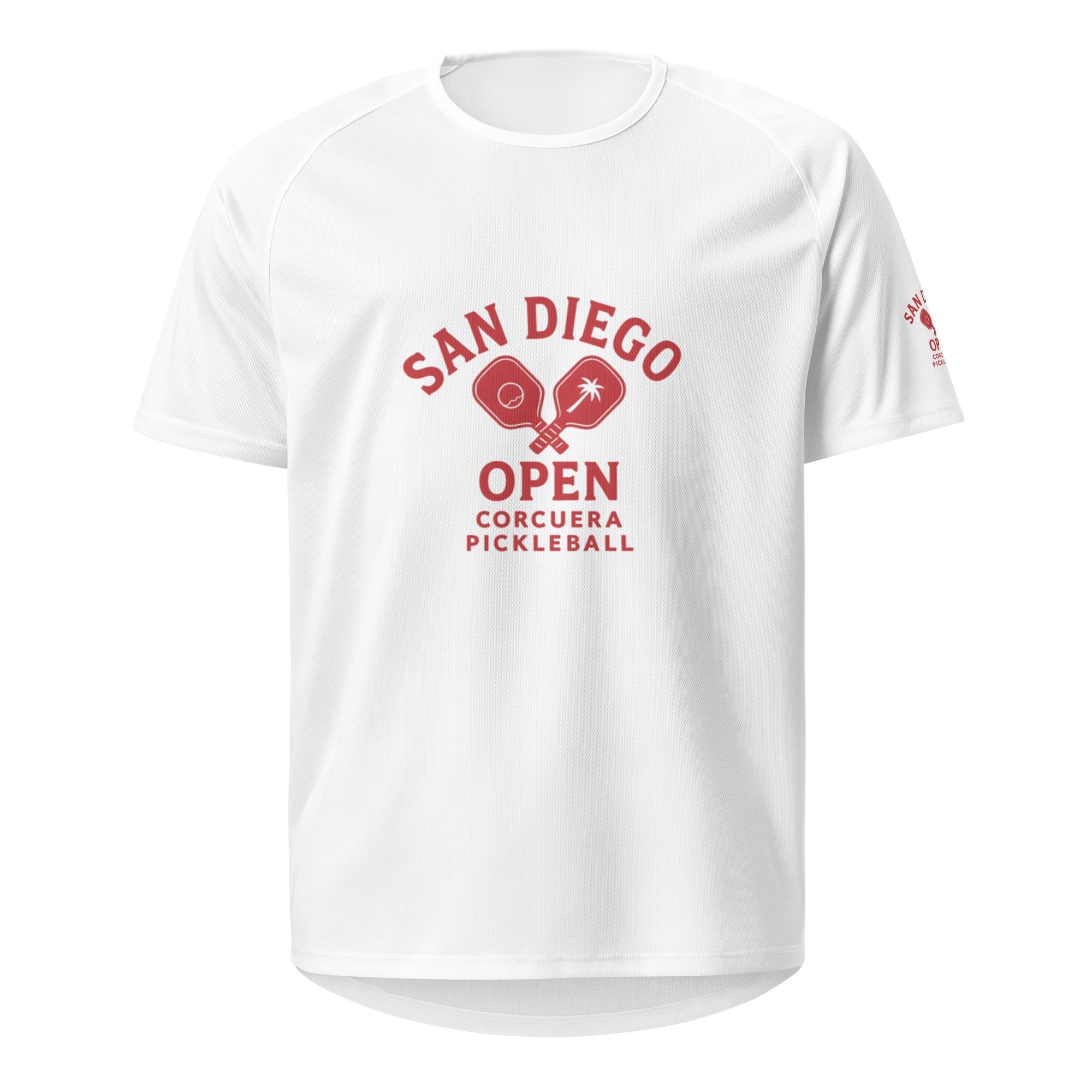 Pickleball - San Diego Open - Unisex sports jersey by Corcuera red design