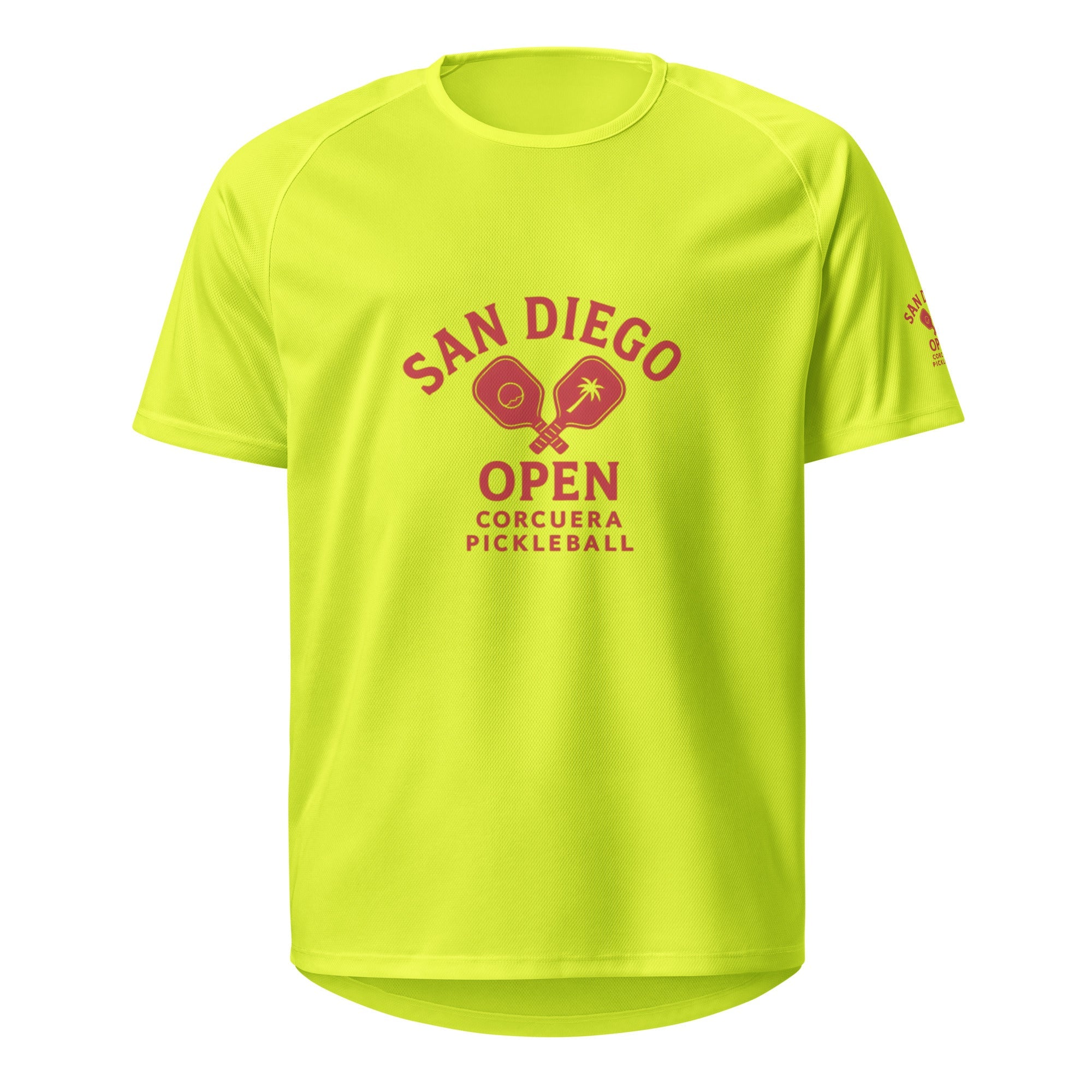 Pickleball - San Diego Open - Unisex sports jersey by Corcuera red design