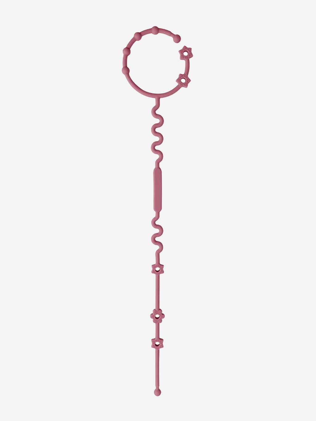 Bloom Bambini Pink Adjustable Teether and Pacifier Clip | BPA-Free