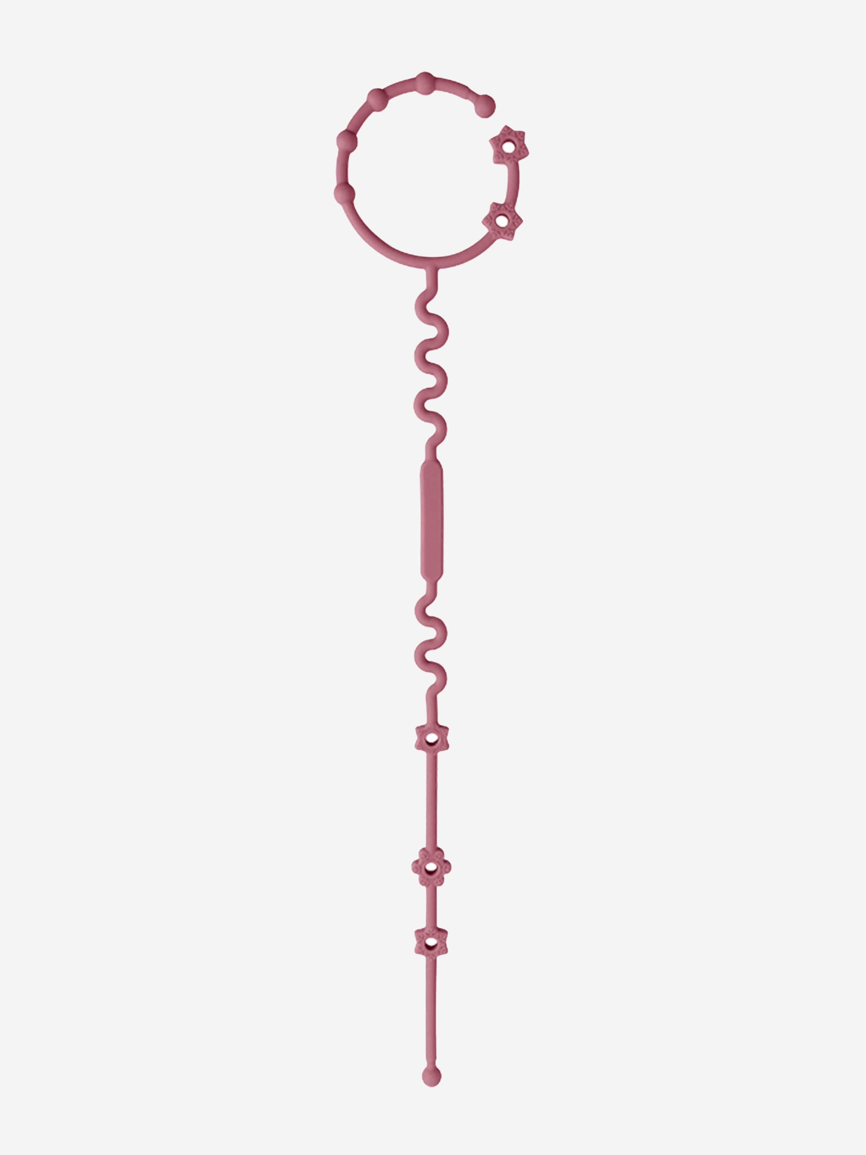 Bloom Bambini Pink Adjustable Teether and Pacifier Clip | BPA-Free