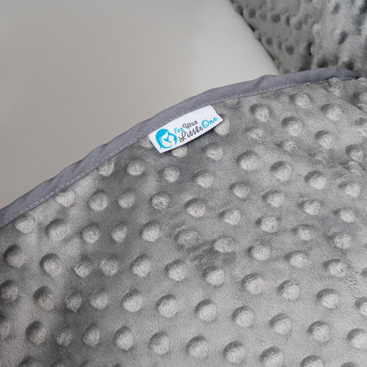 For Your Little One Grey Dimple Moses Basket Bedding Set – 2 Piece