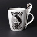 Alchemy Gothic Poe’s Raven Bone China Mug & Spoon Set - 390ml