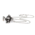 Alchemy Gothic Skull Teapot Necklace | Pewter & Crystal Pendant