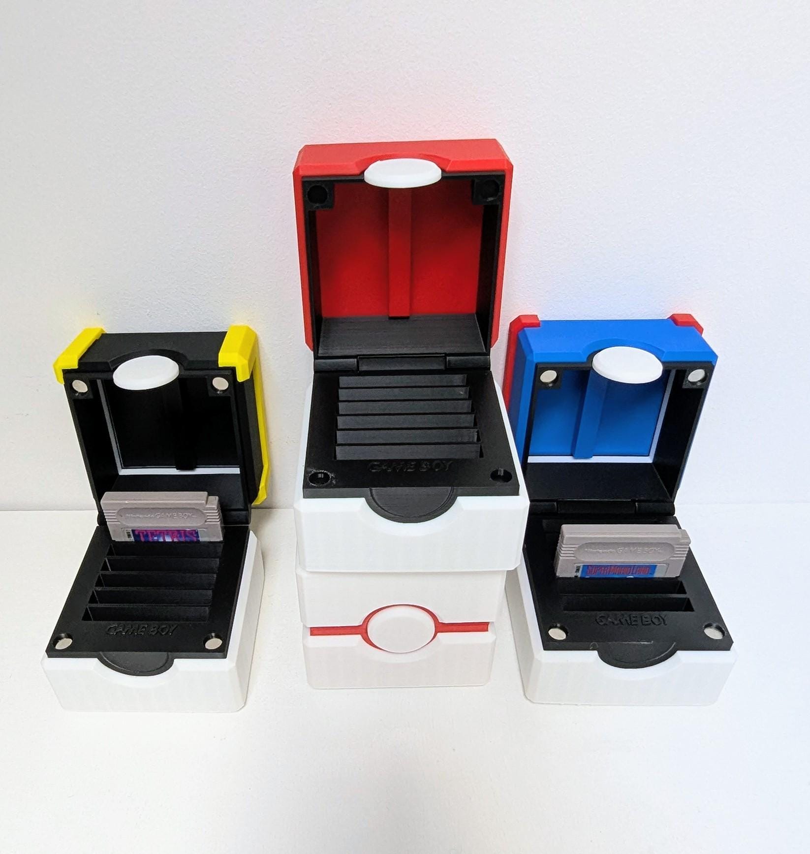 Chaddyverse Pokéball Game Boy Cartridge Holder – 3D Printed 6 Game Case