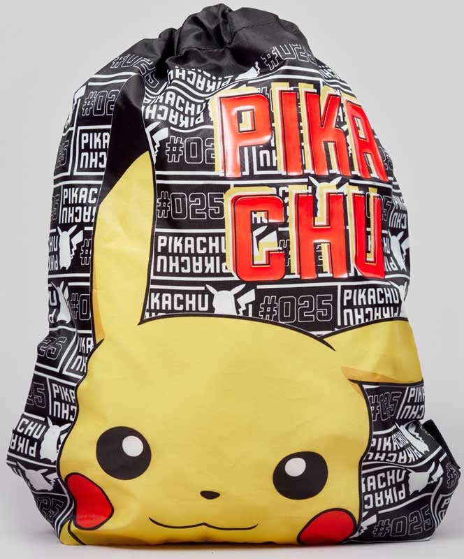 Pokemon Pikachu Drawstring Bag – Snaps Kids PE Kit Gym & Swim Bag