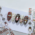 Poker Bunny Nail Deco Stickers by LuLuFun Studio - Ultra-Thin Nail Art