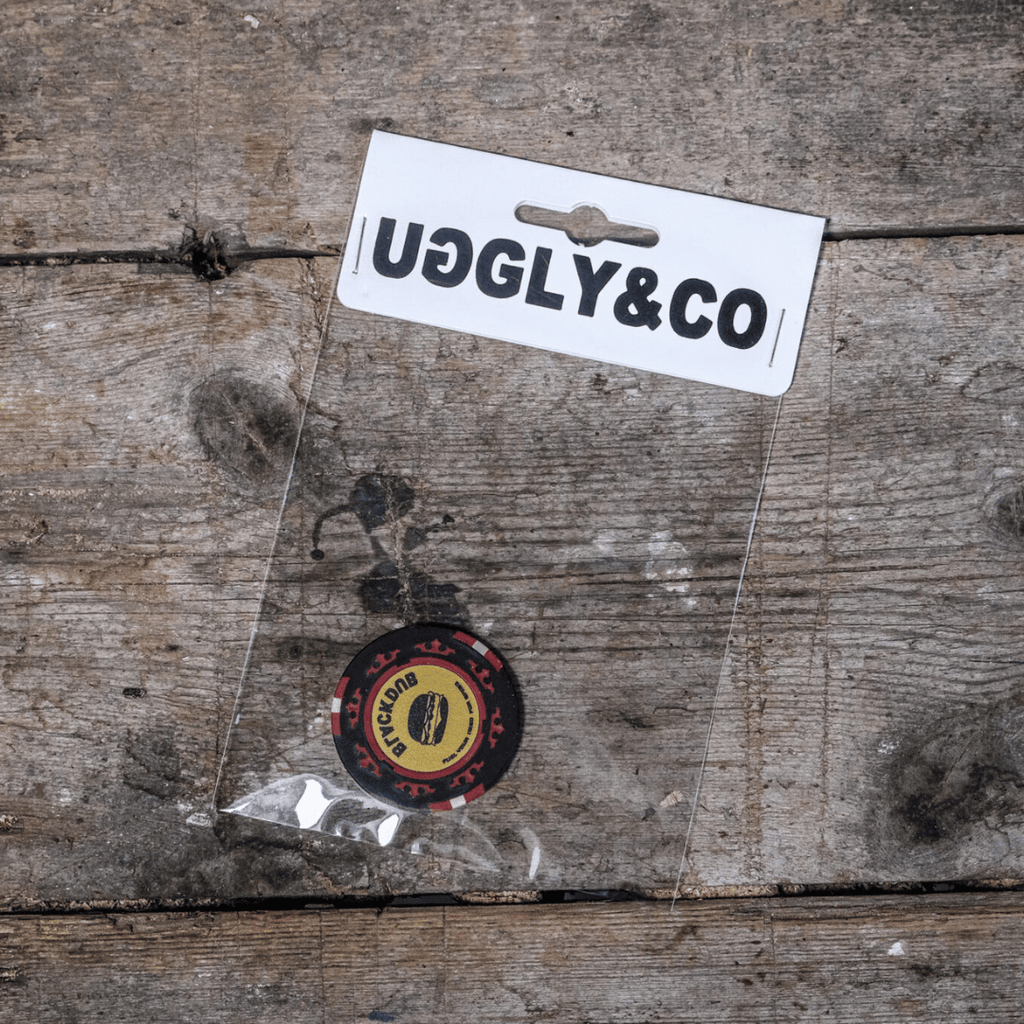 Burger Poker Chip Collectible Token – The Black Dub by Uggly and Co