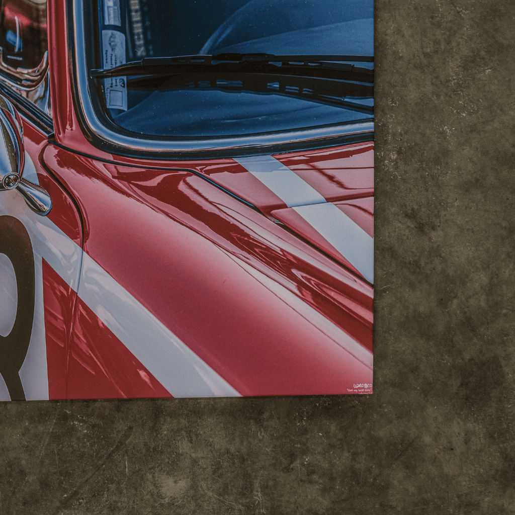 Porsche 911 Vintage Racing Canvas Wall Art by Uggly and Co – 32x48cm