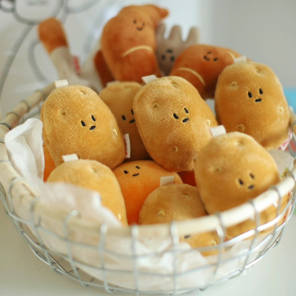 LuLuFun Studio Potato Plush Bag Charm – Soft Kawaii Keychain Accessory