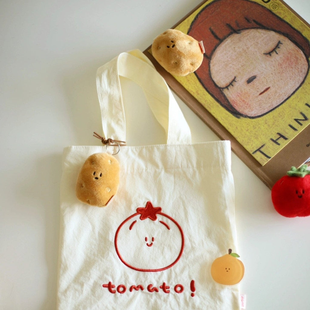 LuLuFun Studio Potato Plush Bag Charm – Soft Kawaii Keychain Accessory