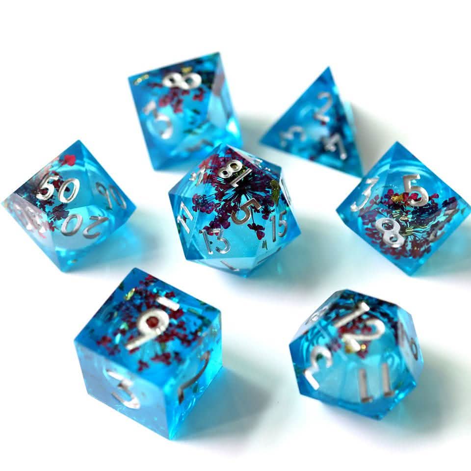 Potion of Clarity | Liquid Core Dice | Resin | 7 Piece Set