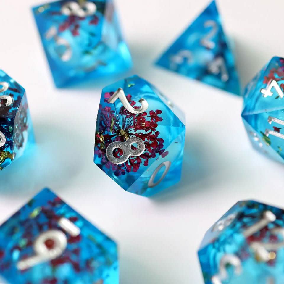 Potion of Clarity | Liquid Core Dice | Resin | 7 Piece Set