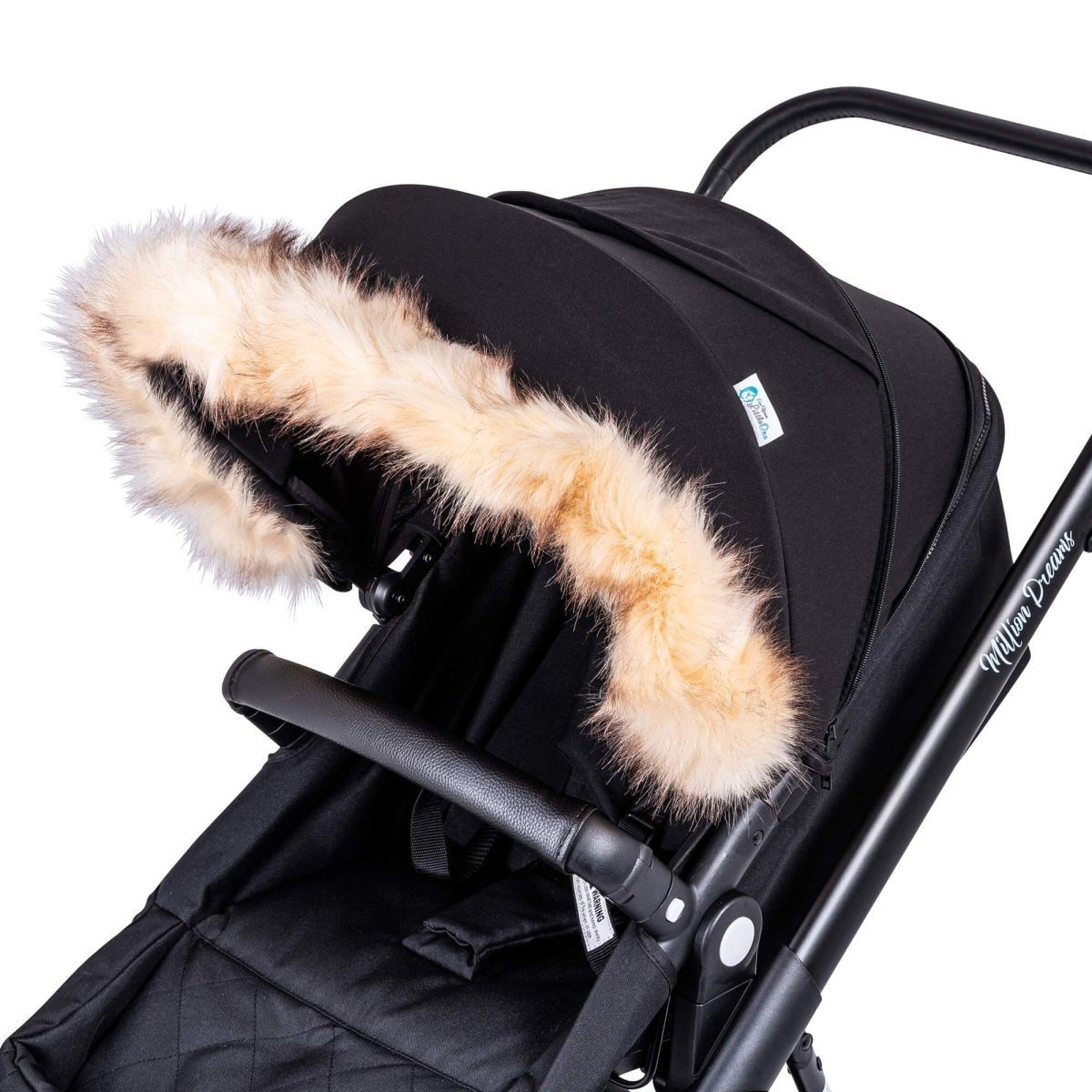 For Your Little One Universal Faux Fur Hood Trim for Prams & Pushchairs