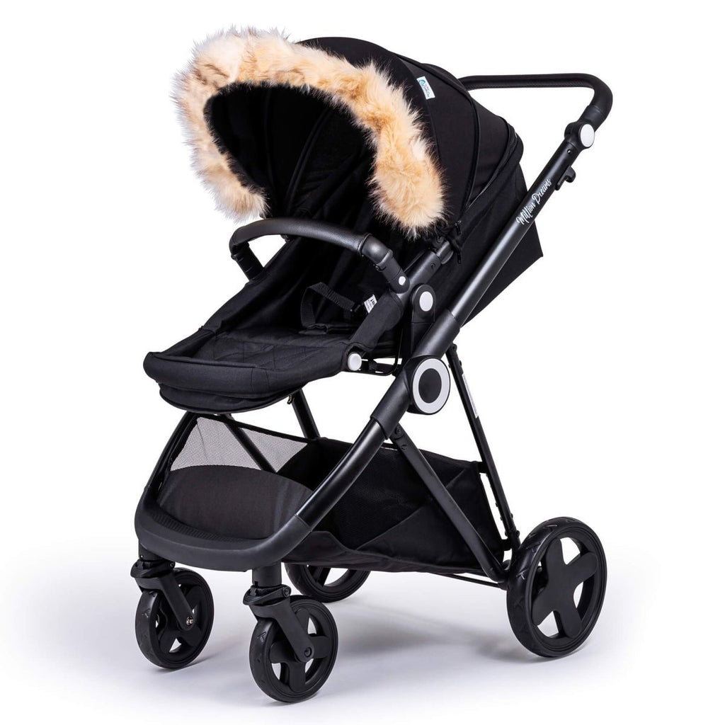 For Your Little One Universal Faux Fur Hood Trim for Prams & Pushchairs