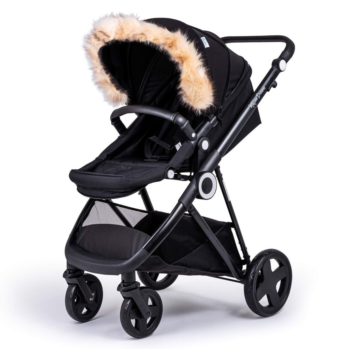 For Your Little One Universal Faux Fur Hood Trim for Prams & Pushchairs