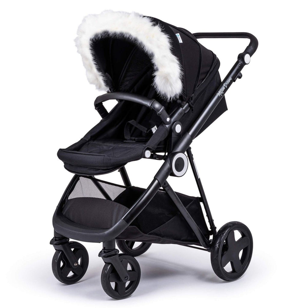 For Your Little One Universal Faux Fur Hood Trim for Prams & Pushchairs