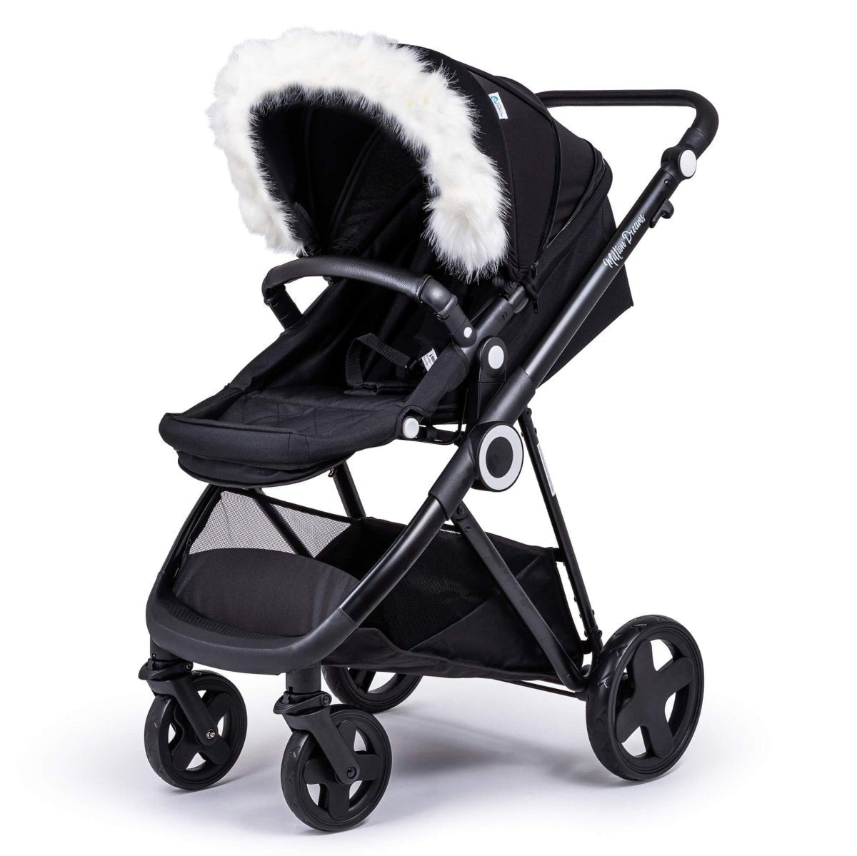 For Your Little One Universal Faux Fur Hood Trim for Prams & Pushchairs