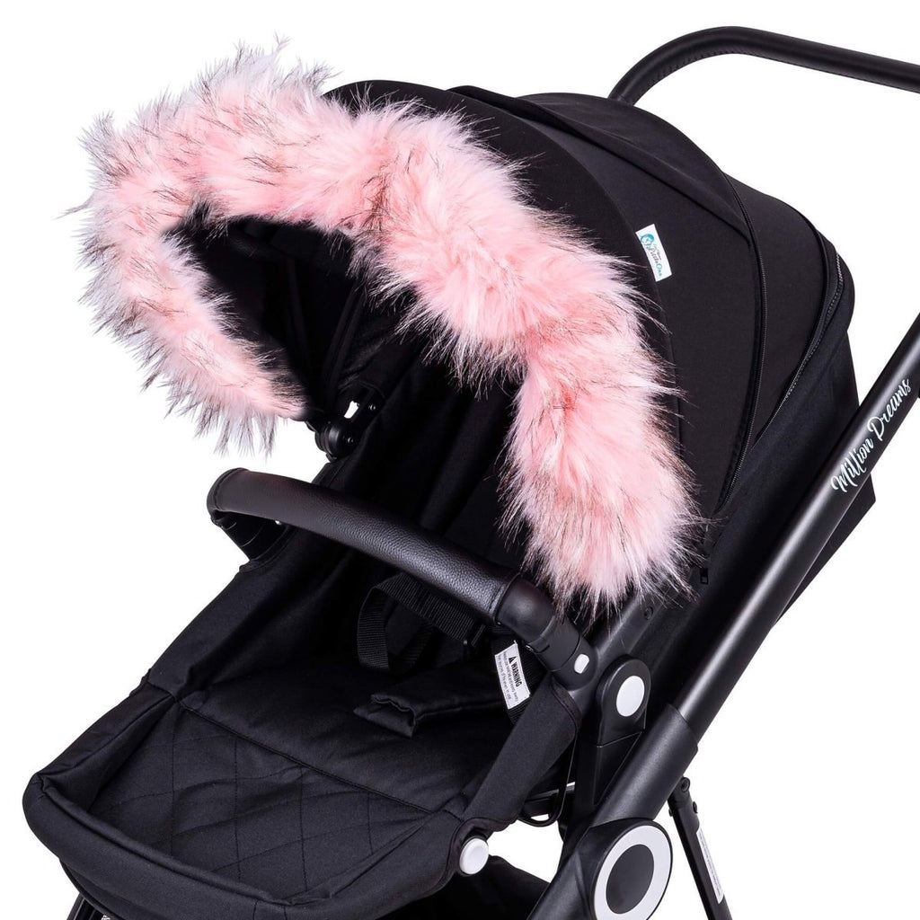For Your Little One Universal Faux Fur Hood Trim for Prams & Pushchairs