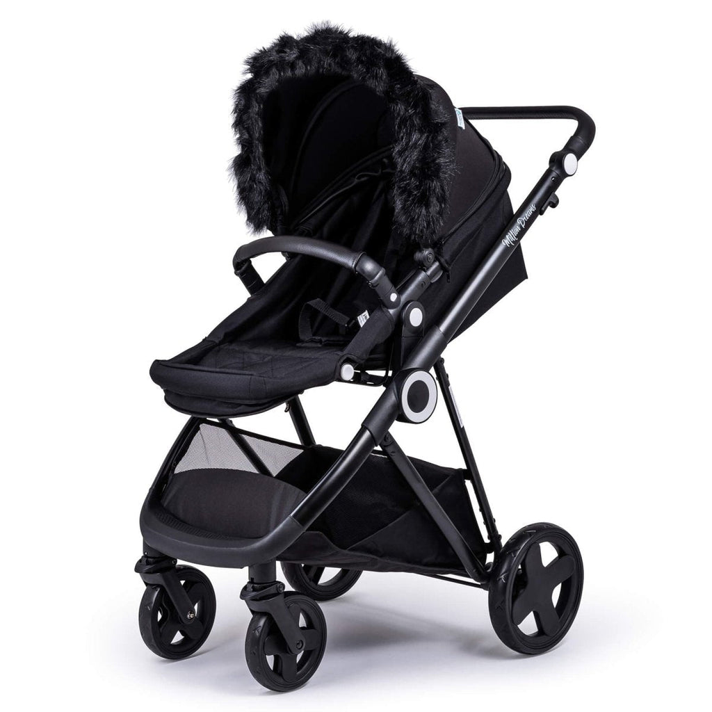 For Your Little One Universal Faux Fur Hood Trim for Prams & Pushchairs