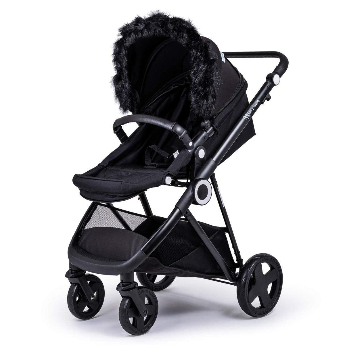 For Your Little One Universal Faux Fur Hood Trim for Prams & Pushchairs
