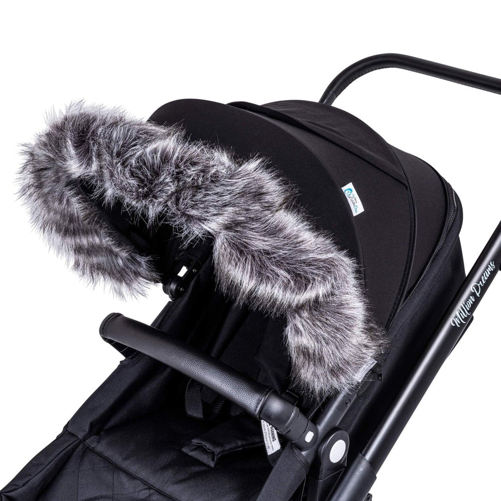 For Your Little One Universal Faux Fur Hood Trim for Prams & Pushchairs