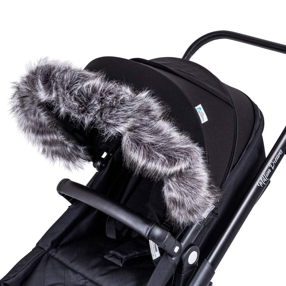 For Your Little One Universal Faux Fur Hood Trim for Prams & Pushchairs