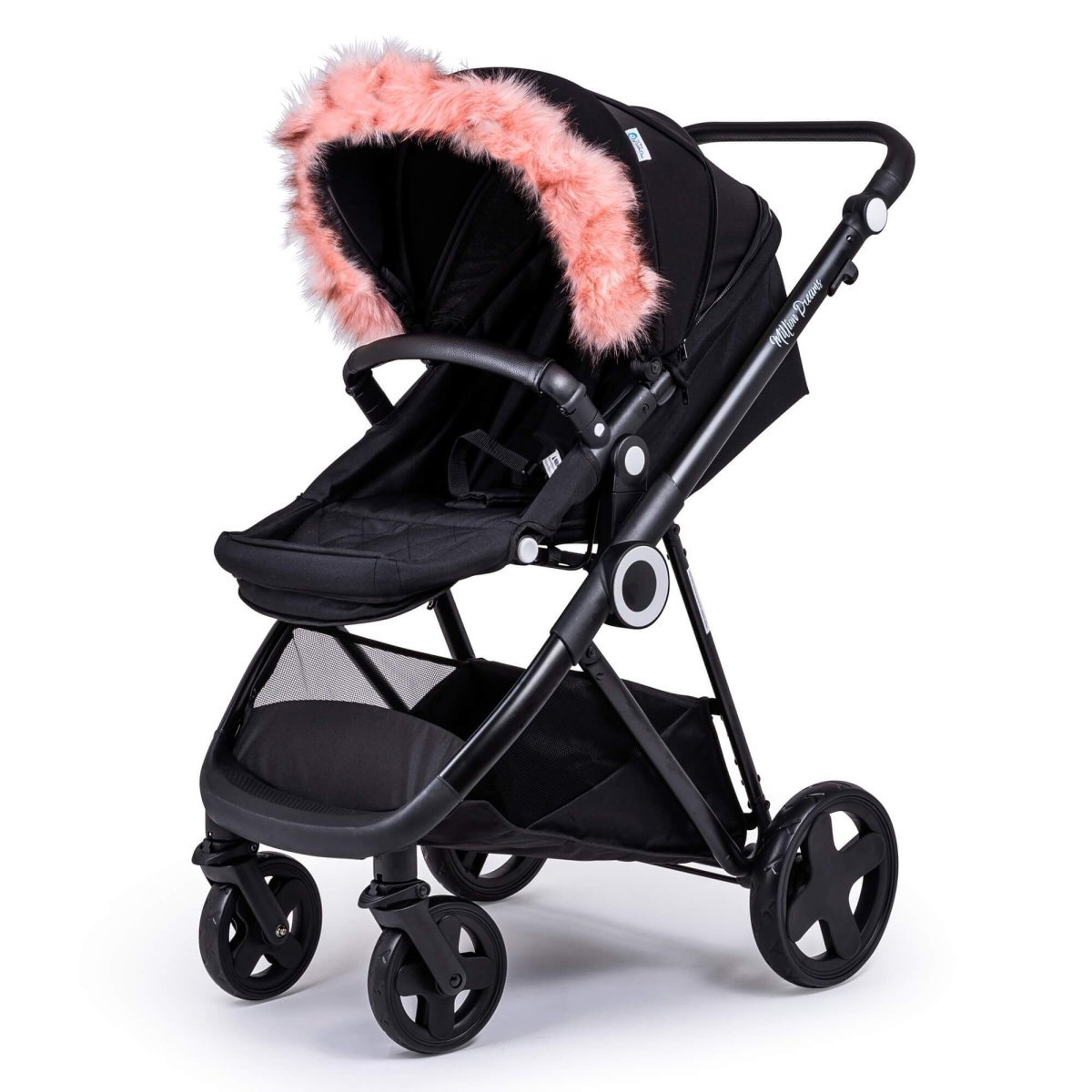 For Your Little One Universal Faux Fur Hood Trim for Prams & Pushchairs