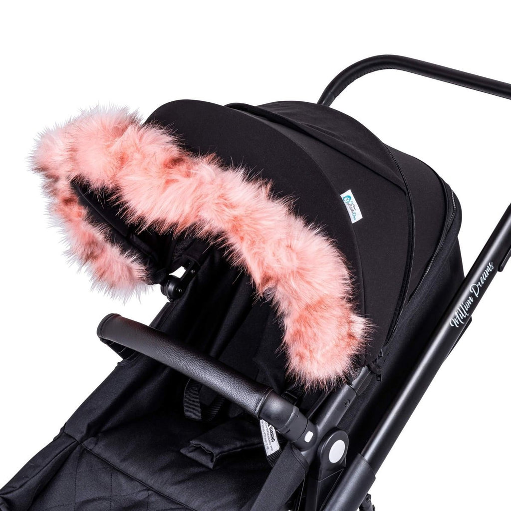 For Your Little One Universal Faux Fur Hood Trim for Prams & Pushchairs