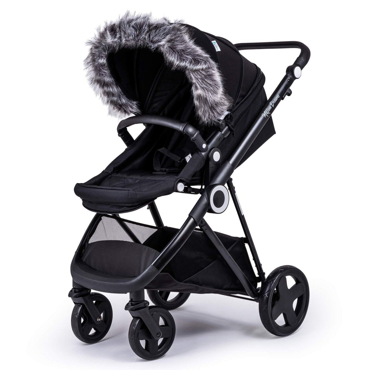 For Your Little One Universal Faux Fur Hood Trim for Prams & Pushchairs