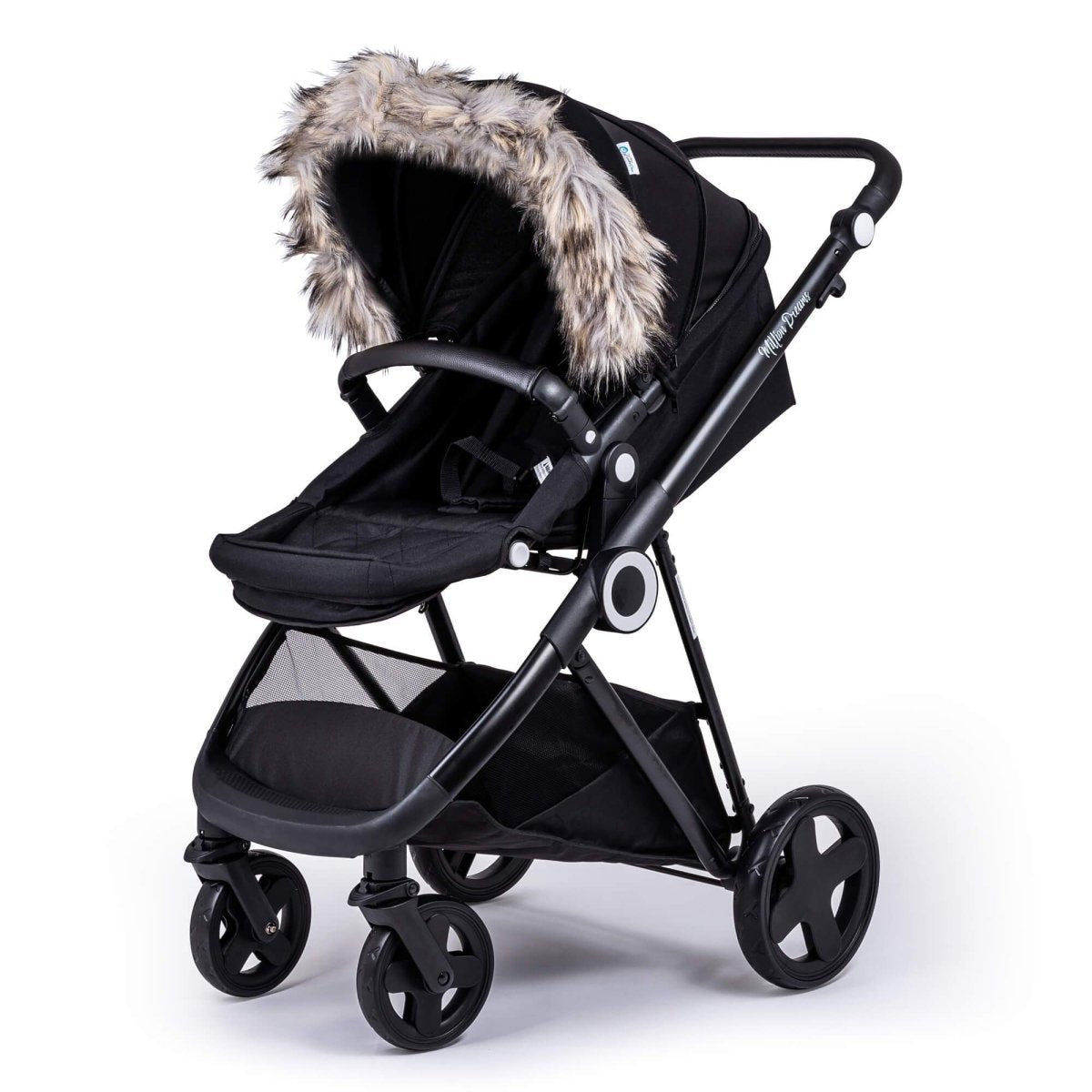 For Your Little One Universal Faux Fur Hood Trim for Prams & Pushchairs